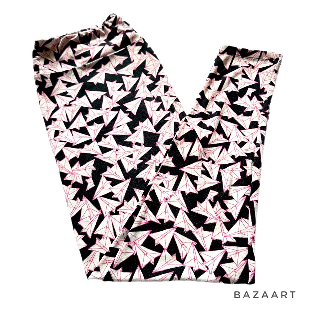 TC LuLaroe Paper Airplane leggings
